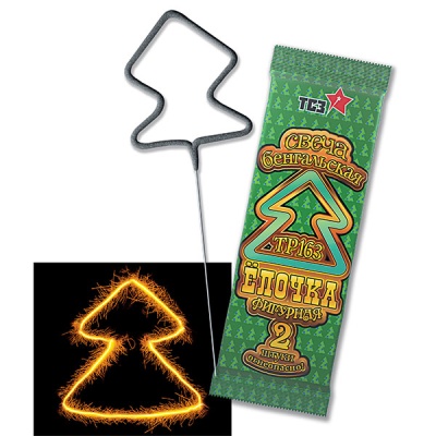 Елочка Бенгальские огни фигурные купить в Кирове Кировской области | kirovkirovskaya.salutsklad.ru