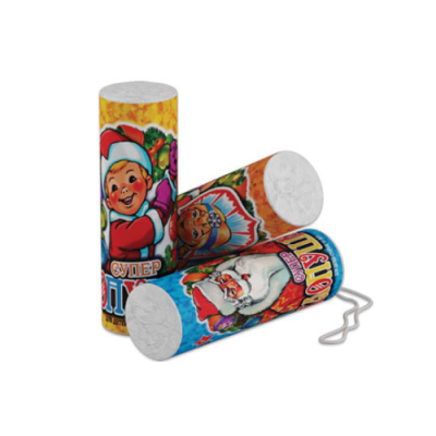 Супер с серпантином Хлопушки купить в Кирове Кировской области | kirovkirovskaya.salutsklad.ru