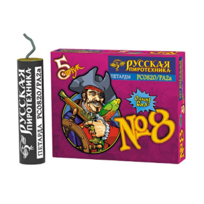 Петарда фитильная № 8 Петарды купить в Кирове Кировской области | kirovkirovskaya.salutsklad.ru