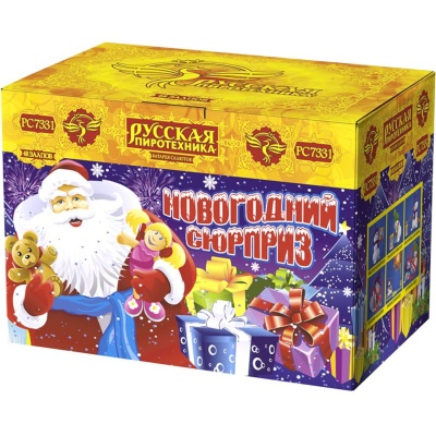 Новогодний сюрприз New Батарея салютов купить в Кирове Кировской области | kirovkirovskaya.salutsklad.ru