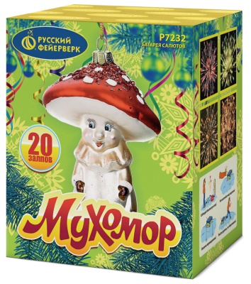 Мухомор Батарея салютов купить в Кирове Кировской области | kirovkirovskaya.salutsklad.ru